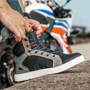 SCOYCO Shantoulincun Saiyu мотоциклетные туфли для мужчин, новые летние дышащие мотоциклетные ботинки, противоскользящие и противоударные короткие ботинки, размер 41