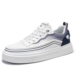 SHOUBA Мужские низкие скейтбордские кроссовки бело-синие, цвет White Blue