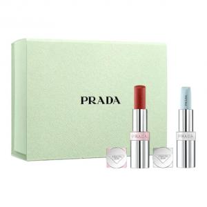Двухцветный бальзам для губ Matching Set, легко растушевывается, натуральный PRADA