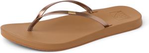 Женские облегченные шлепанцы Reef с тонкой подошвой, коричневый/бронзовый
