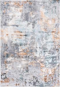 Ковер SAFAVIEH, 122 x 183 см,  Alenia 100 Collection - Grey & Beige, современный дизайн, устойчивый к пятнам, идеален для помещений с высокой проходимостью: гостиная, спальня, столовая (ALN102F-4)