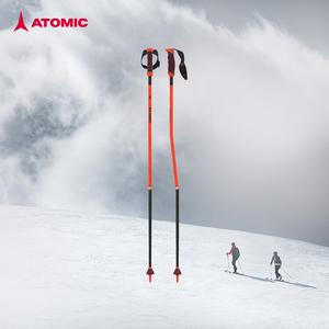 Atomic Лыжные палки 5/6 звезд full mountain carbon/aluminum, горнолыжное снаряжение, красный - 6 star carbon pole redster rs gs sqs, 125cm