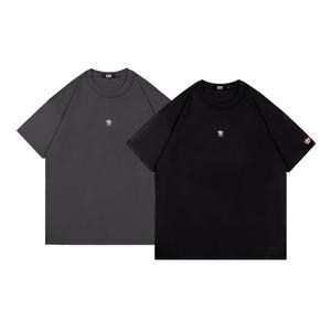 Футболка с коротким рукавом свободного кроя с заниженной линией плеча box unisex GXXX, черный