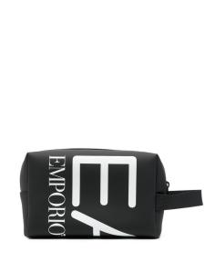 Ea7 Emporio Armani несессер с логотипом, черный