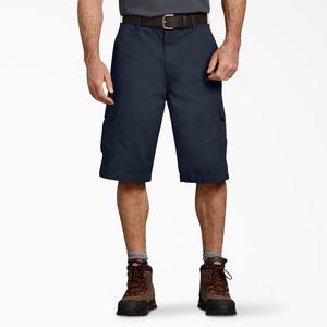 Свободные рабочие шорты Dickies, 13 дюймов, цвет rinsed dark navy (rdn)