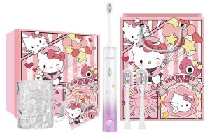 Электрическая зубная щетка Soundwave с функцией колебания Sanrio, t9 kuromi фиолетовый, protective box