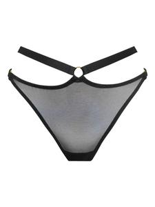 Bordelle трусы-брифы с вырезами, черный