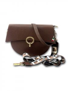 Кожаная сумка через плечо, городская сумка Florence, темно-коричневая, около 30 см Florence