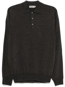 Рубашка поло из шерсти Canali, коричневый