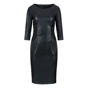 Платье из имитации кожи крокодила Conquista, черный