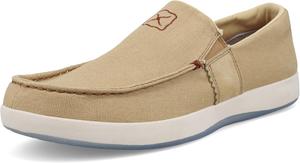 Слипоны Twisted X для мужчин, с отвернутым носком, хаки