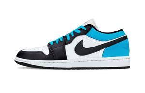 Jordan Баскетбольные кроссовки Air 1 Laser Blue Support Low Top Vintage Unisex Blue White