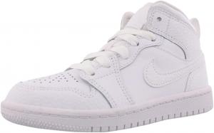 Баскетбольные кроссовки Nike Air Jordan 1 Mid для мужчин, White/White