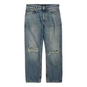 Спортивные брюки Balenciaga Distressed Straight-Leg Jeans 'Blue', синий