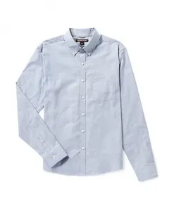 Оксфордская рубашка узкого кроя Michael Kors, синий