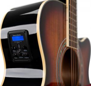 Акустическая гитара Washburn EA55G-A | Mini-Jumbo Acoustic / Electric Exotic Koa Burst. New with Full Warranty!