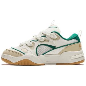 Кроссовки ANTA AOJIE Skateboarding Shoes Men Low-top Ivory White/grained Beige/malachite Green, слоновая кость/зеленый