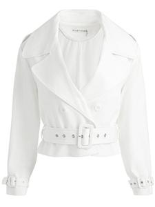 Alice + olivia укороченная куртка Keith, белый