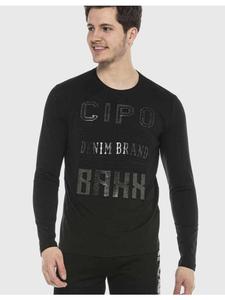 Функциональный лонгслив Cipo & Baxx, черный