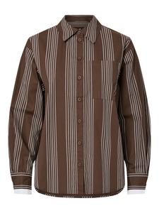 Блуза PIECES PCJAMIE, коричневый