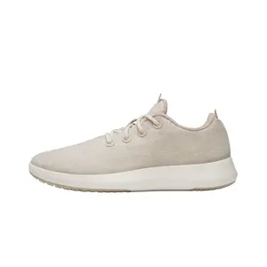 Allbirds Кроссовки Wool Runner Mizzles Cushioning с низким верхом для повседневного городского бега, кремово-желтого цвета