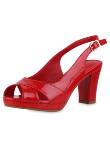 Сандалии на плоской подошве VAN HILL, цвет rot lack