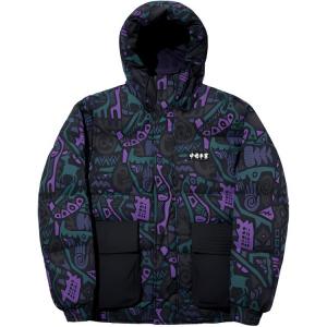 LiNing Унисекс пуховик с черным принтом, Black All over Print