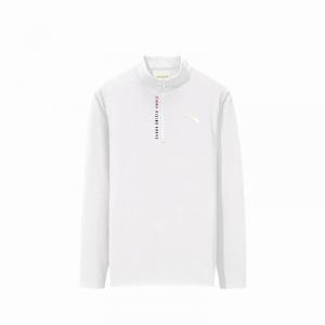 ANTA Джемпер Fashion Quick Dry Breathable Comfortable Lightweight Sports Versatile Half Turtleneck Knitwear Men's Pure White