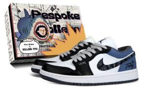 Jordan Кроссовки Air 1 Low top Vintage Basketball Shoes Women's Blue