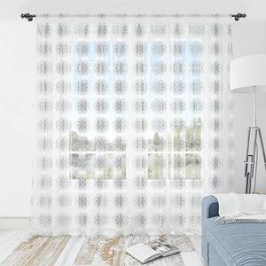 Штора Abakuhaus Abstrakt Typ F 2 шт, 274x240x0,5 см цвет charcoal grau und weiß