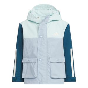 Куртка FW25 LITTLE WOVEN детская Adidas, зеленый/синий