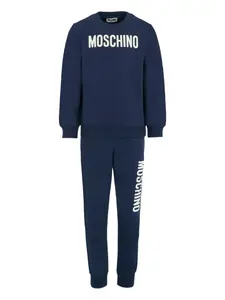 Спортивный костюм с логотипом Moschino Kids, синий