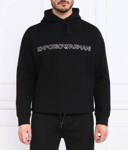 Толстовка мужская Emporio Armani с надписью, черный