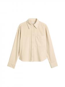 Marc O'Polo Свободная блузка из тонкого вельвета, цвет светло-овсяный