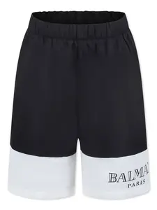 Плавки-шорты с логотипом Balmain Kids, черный
