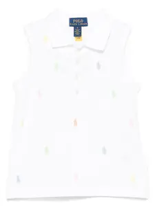 Рубашка поло с вышивкой Polo Pony POLO RALPH LAUREN KIDS, белый