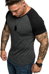 Футболка Amaci&Sons mit Rundhalsausschnitt SALEM, антрацит/черный