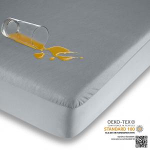 Простыня Sleep чудесно прилегающая, водонепроницаемая для детей и взрослых, серая, 100 см x 190-200 см Betten-ABC