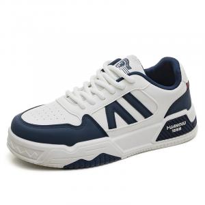 HUANQIU Кроссовки для скейтбординга с амортизацией, износостойкие, дышащие, низкие, мужские, синие