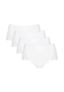 Трусы - макси pure sense luxe упаковка из 4 шт. простые Sloggi, белый