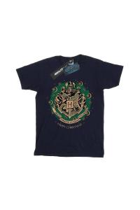 Хлопковая футболка «Рождественский венок» Harry Potter, темно-синий