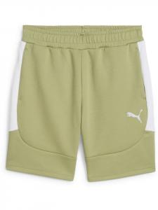Puma Спортивные брюки "TeamEVOSTRIPE Shorts" зеленого цвета
