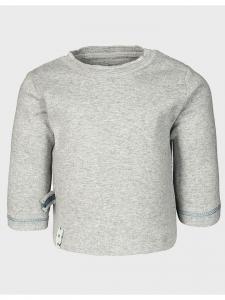 Детская рубашка с длинными рукавами, цвет серый меланж OrganicEra
