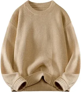 Мужской свитер с длинным рукавом Slim Fit Crew Neck