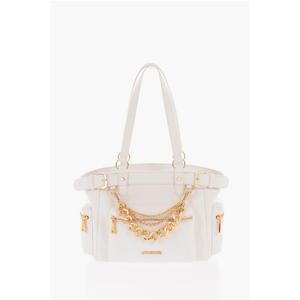 Белая полиэтиленовая сумка через плечо Moschino, White