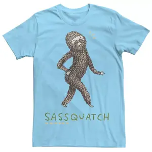 Мужская футболка с принтом снежного человека Licensed Character, голубой