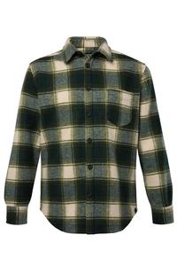 Рубашка на пуговицах классического кроя STHUGE, Green