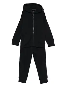 Спортивный костюм на молнии с капюшоном Emporio Armani Kids, синий