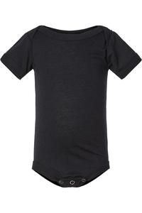 BELLA + CANVAS Детский комбинезон с короткими рукавами Triblend, цвет solid black triblend