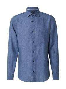 Рубашка на пуговицах классического кроя OLYMP, сапфировый